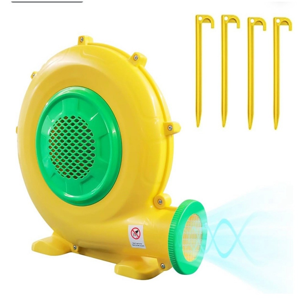 Bounce House 680W 0.91HP Commercial Air Blower With‎ Double Sided Fan Blade NEW